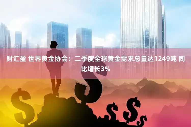 财汇盈 世界黄金协会：二季度全球黄金需求总量达1249吨 同比增长3%